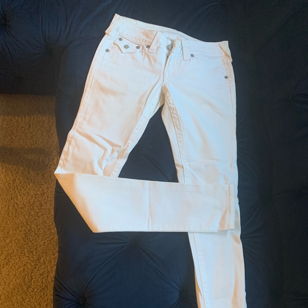 White true religion denim.